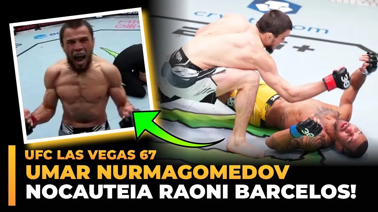 UMAR NURMAGOMEDOV NOCAUTEIA RAONI BARCELOS NO UFC VEGAS 67!