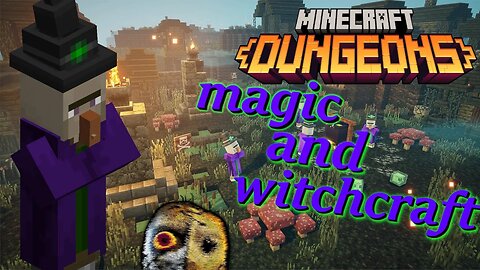 fighting witches and witchcraft minecraft dungeons with friend