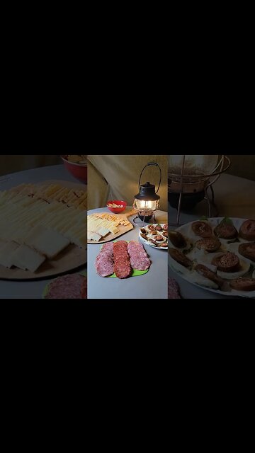 Charcuterie at camp Overland Expo day