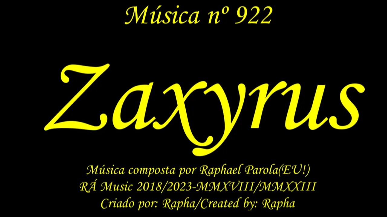 Música nº 922-Zaxyrus