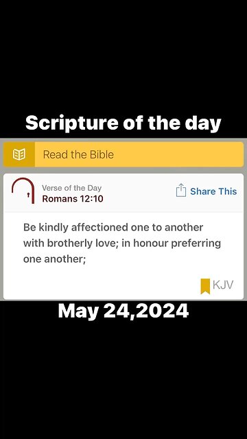 05/24/24 Scripture of the Day