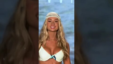 Stunning Alexa Collins in white bikini by KB Swim #bikini #shorts