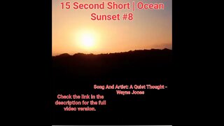 15 Second Short | Ocean Sunset | Beautiful Mind Meditation Music | #sunset #8 @Meditation Channel