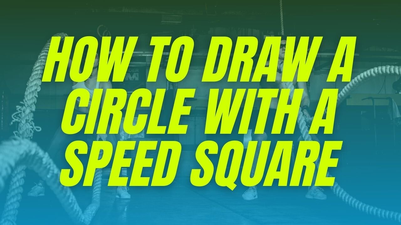 How to draw a circle with a speed square - tools - diy - tips