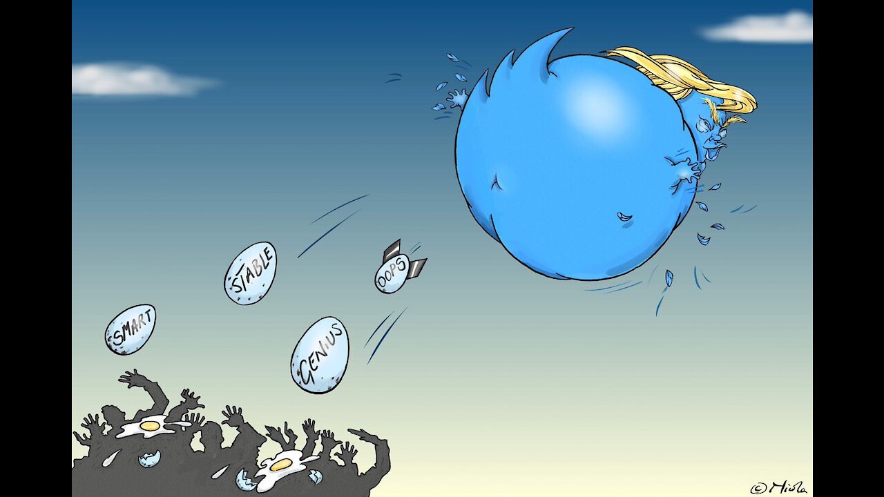 TWITTER ... A POLITICAL CARTOON LOOK AT TRUMP