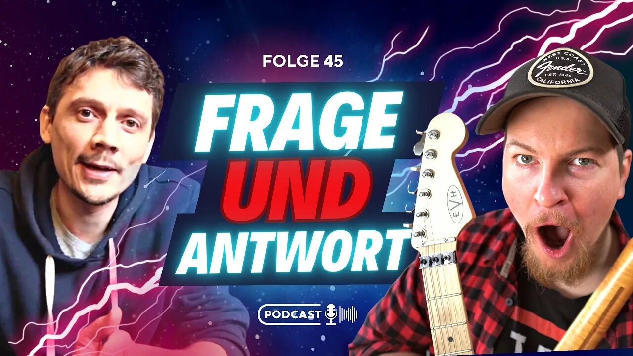 Q&A: Jam Sessions, Spielen & Singen, Saiten treffen, effektive Übemethoden Kopflastig Podcast Nr. 45