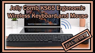 Jelly Comb KS65 Ergonomic Wireless Keyboard and Mouse 2.4Hz REVIEW (Unboxing, Instruction, Usage)