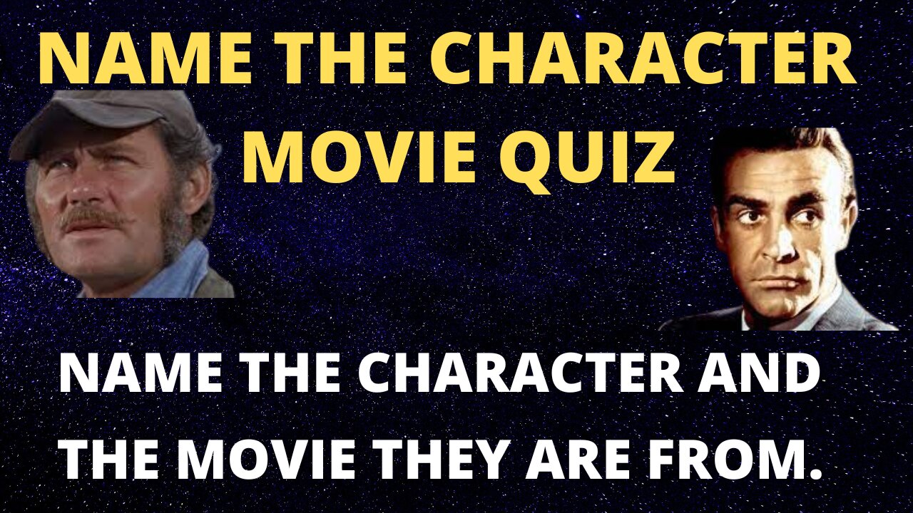 "Name the Character" quiz!