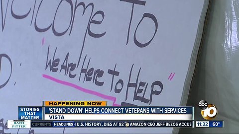 Annual North County Veterans Stand Down underway in Vista