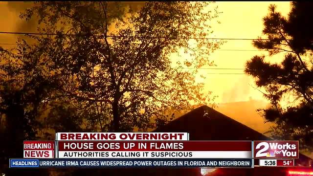 Fire destroys home in Berryhill