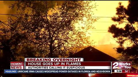 Fire destroys home in Berryhill