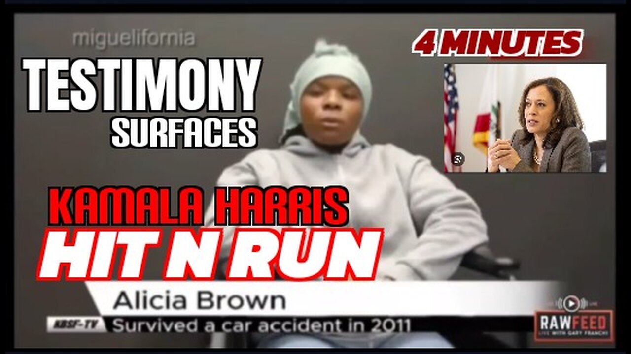 2966. Kamala Harris HIT N RUN | Alicia Brown TESTIMONY