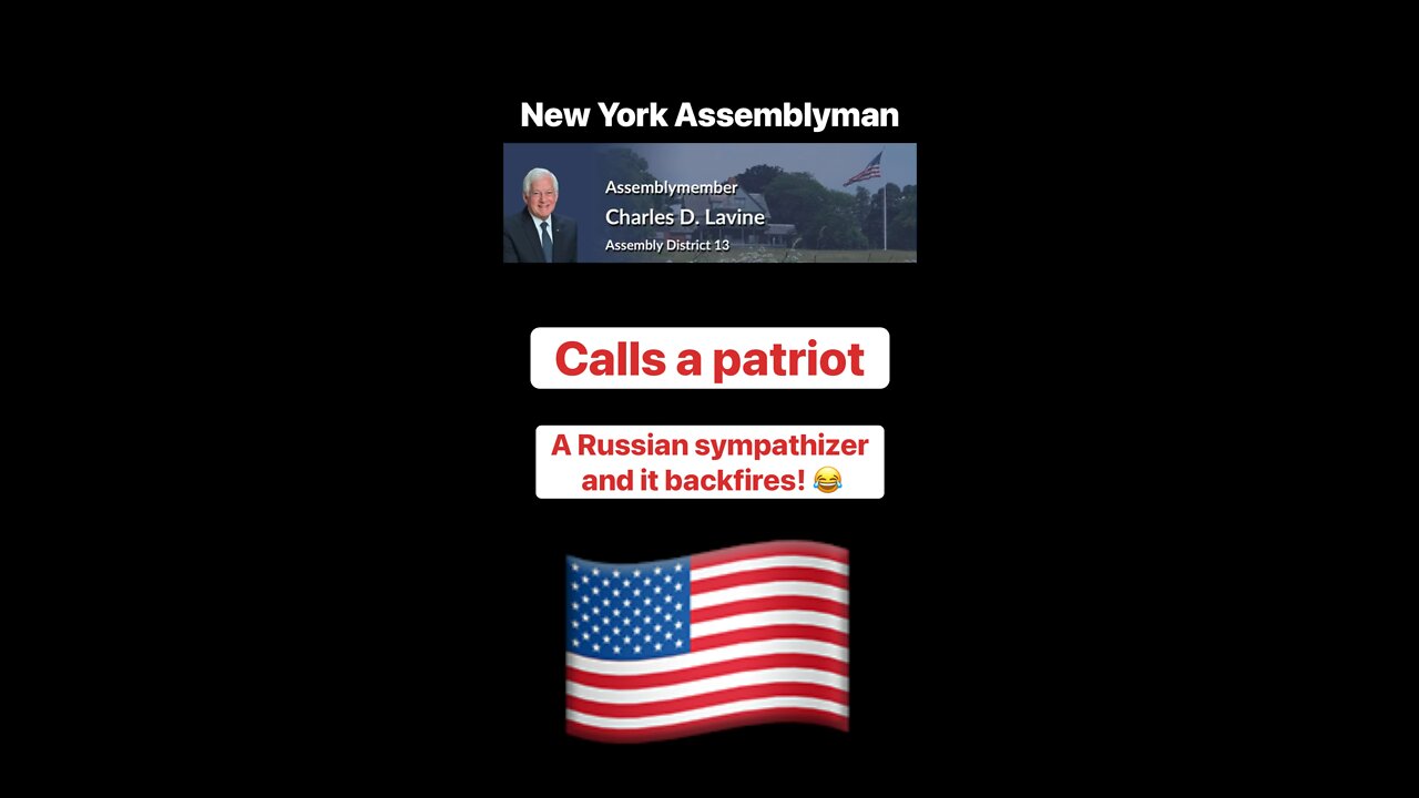 New York Assemblyman goes after wrong PATRIOT #UCNYNEWS￼ ￼