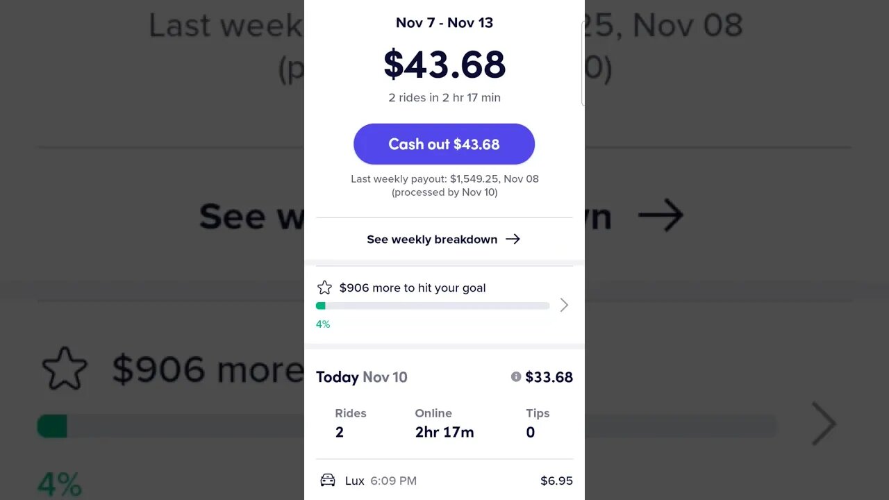 SLOW LYFT THURSDAY, but still $30 in 30mins!