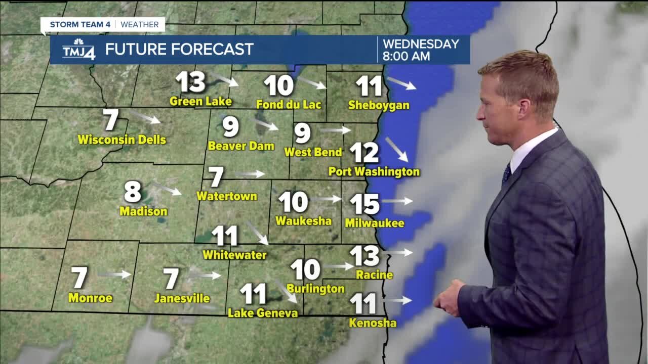 Warm day ahead with scattered storms