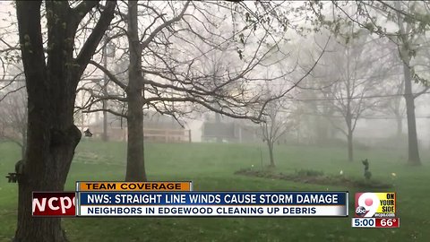 High-speed winds rearrange Edgewood