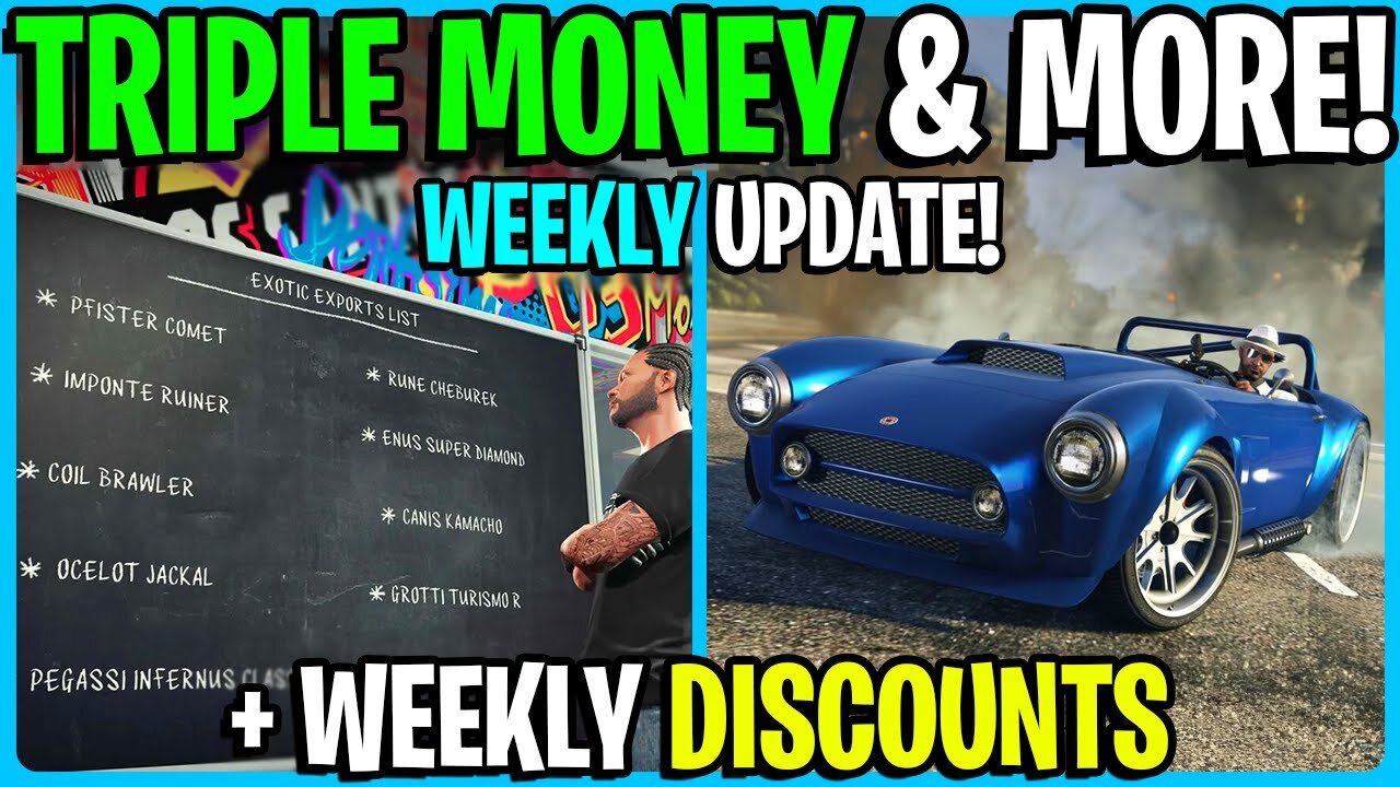 GTA 5 Online WEEKLY UPDATE Triple Money & More!