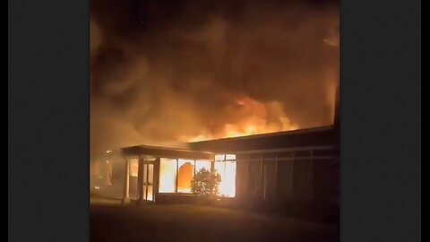 Ross Lake House Hotel in Galway, Ireland was to house invaders but burned to the ground