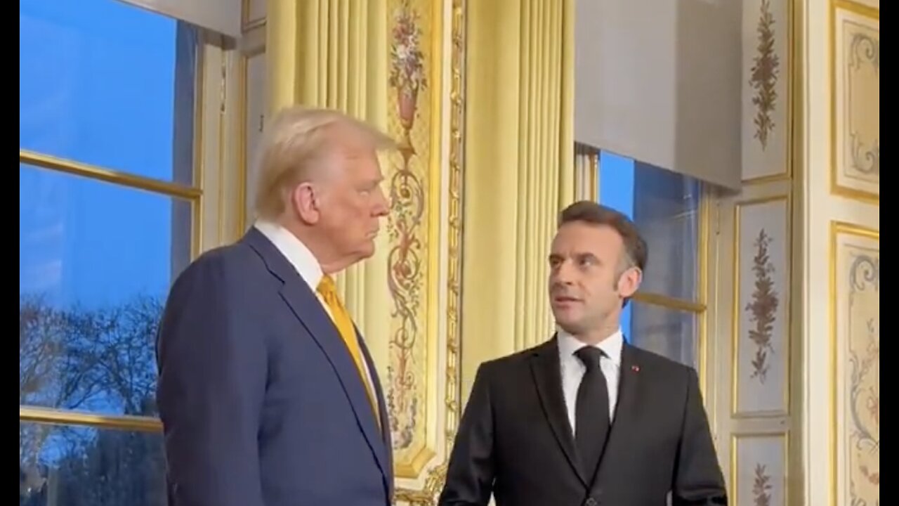 Trump Meets With French President Emmanuel Macron Ahead Of Notre Dame Re-Opening