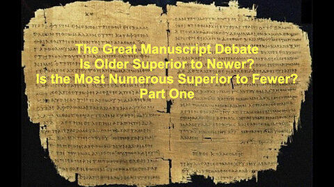 428 Manuscript Debate (Part One)