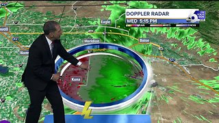 Evening Thunderstorms then Sunshine Thursday