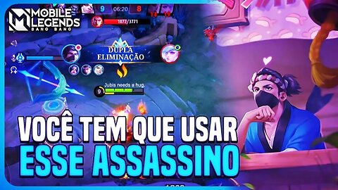 ESSE ASSASSINO É DIVERTIDO E FORTE!! VOCÊ TEM QUE USAR | MLBB