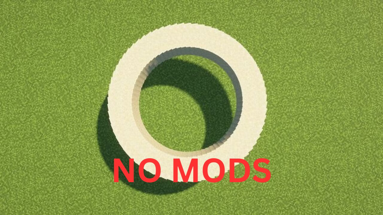 I made a PERFECT circle in MINECRAFT with NO MODS