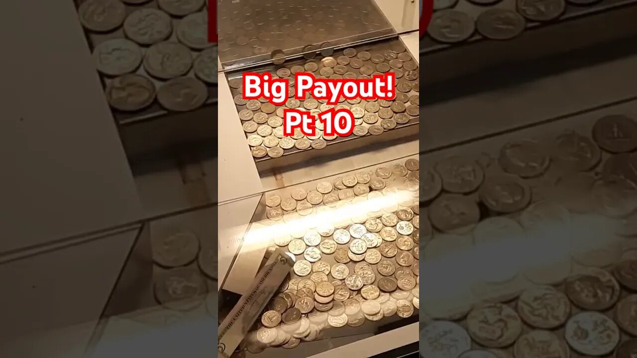 Big payout! Bonus hole coin pusher part 10. #coinpusher #clawmachine #arcadetour