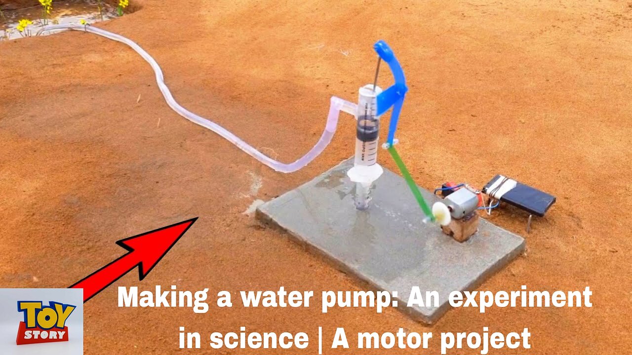 Making a water pump: An experiment in science | A motor project