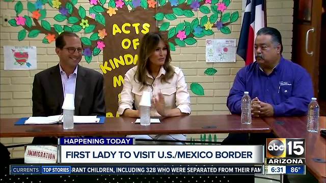 First Lady set to visit US-Mexico border