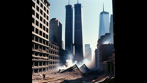 A newly discovered 9/11 video, found in a closet, captures the moment the World Trade Center fell.