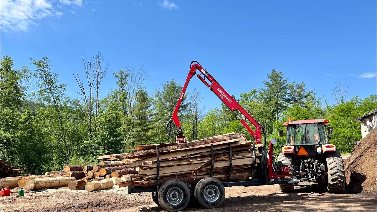 First Hot Day of the Year: Running the LT40 Woodmizer