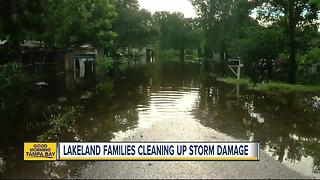 Tropical storm Emily floods family out of their home