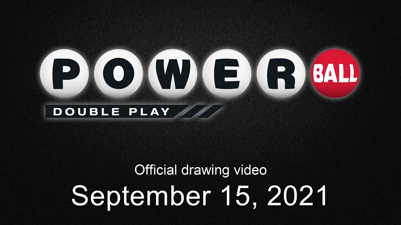 Powerball Double Play drawing for September 15, 2021