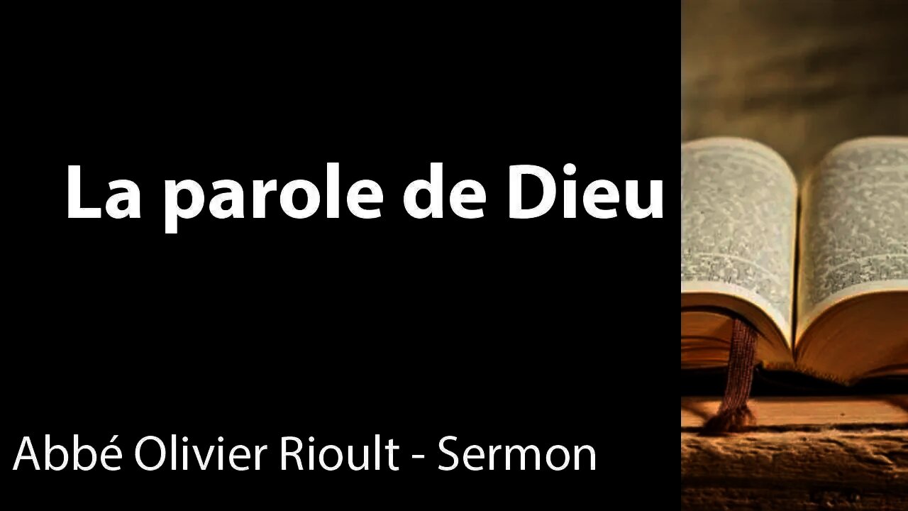 La parole de Dieu - Sermon