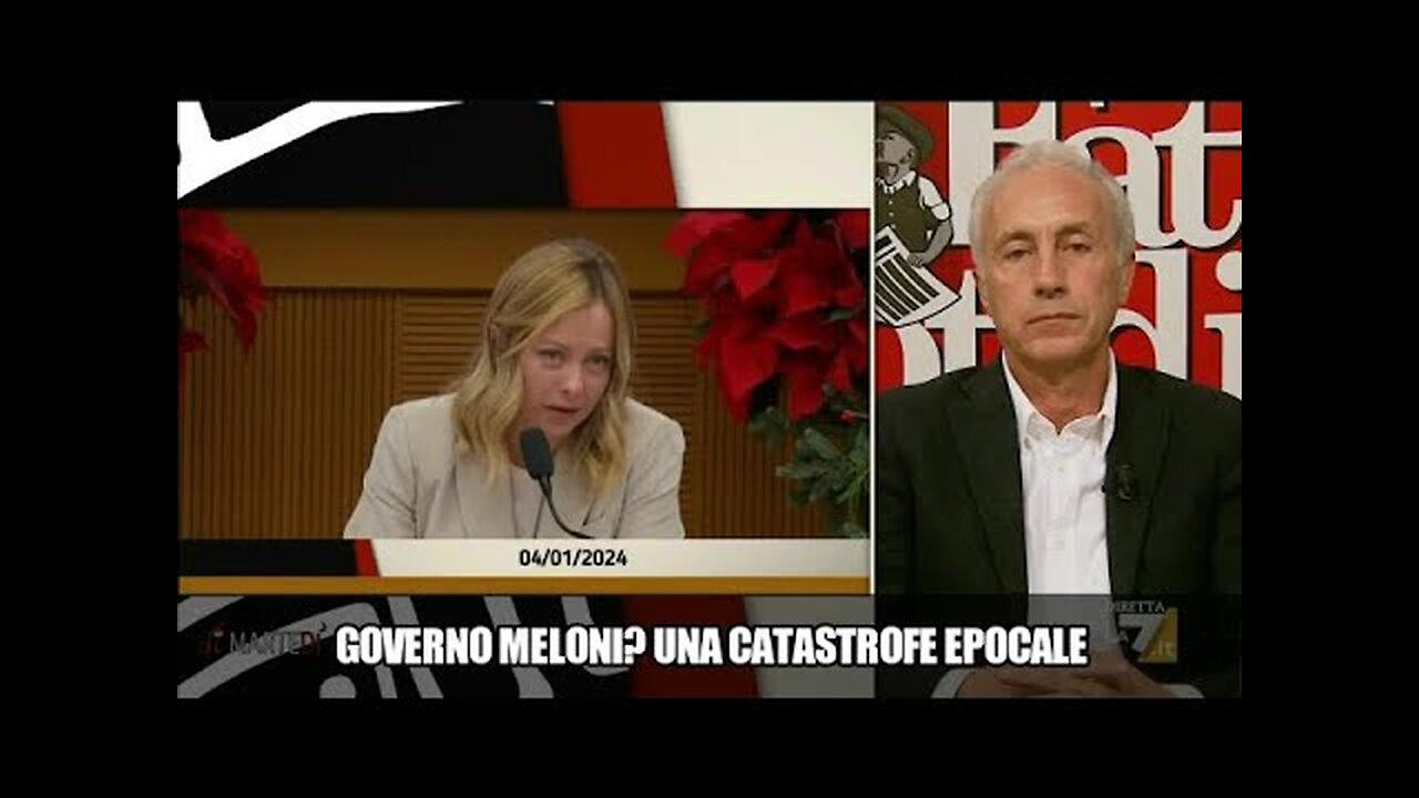 Marco Travaglio in tv su Lady Aspen Giorgia Meloni.La gente si accorgerà di aver fatto il più grande sbaglio elettorale di sempre e di essere stati presi per il culo.. MERDALIA💩UN PAESE DI MERDA COMPOSTO POLITICI CORROTTI E DA UN POPOLO D'IDIOTI