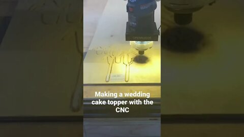 Making a wedding cake topper with the CNC