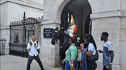 Get off your phone you might see the horse #horseguardsparade