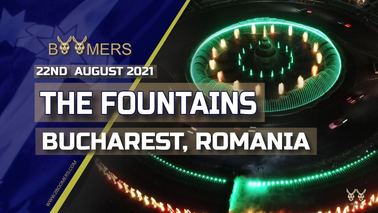 THE FOUNTAINS UNIRII SQUARE BUCHAREST ROMANIA - 21ST AUGUST 2021