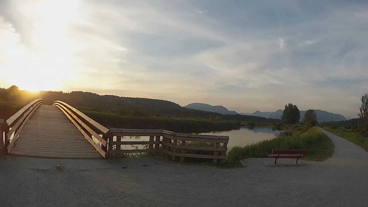 Biking Colony Farm on the Poco Trail + Outdoor Workout Equipment - Port Coquitlam, British Columbia