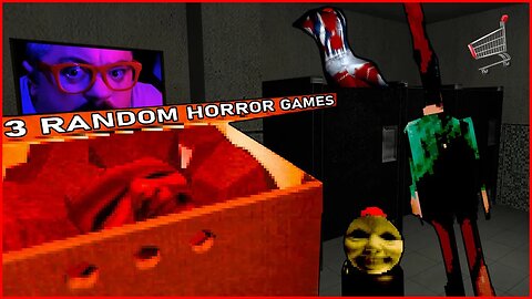 Feeding Mr Lupin, Escaping The Stalls + A Killer Shopping Cart | 3 RANDOM HORROR GAMES.