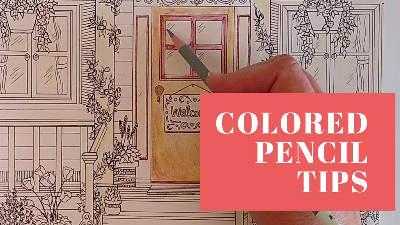 Colored Pencil Tips for Debbie Macomber Coloring Book Come Home to Color