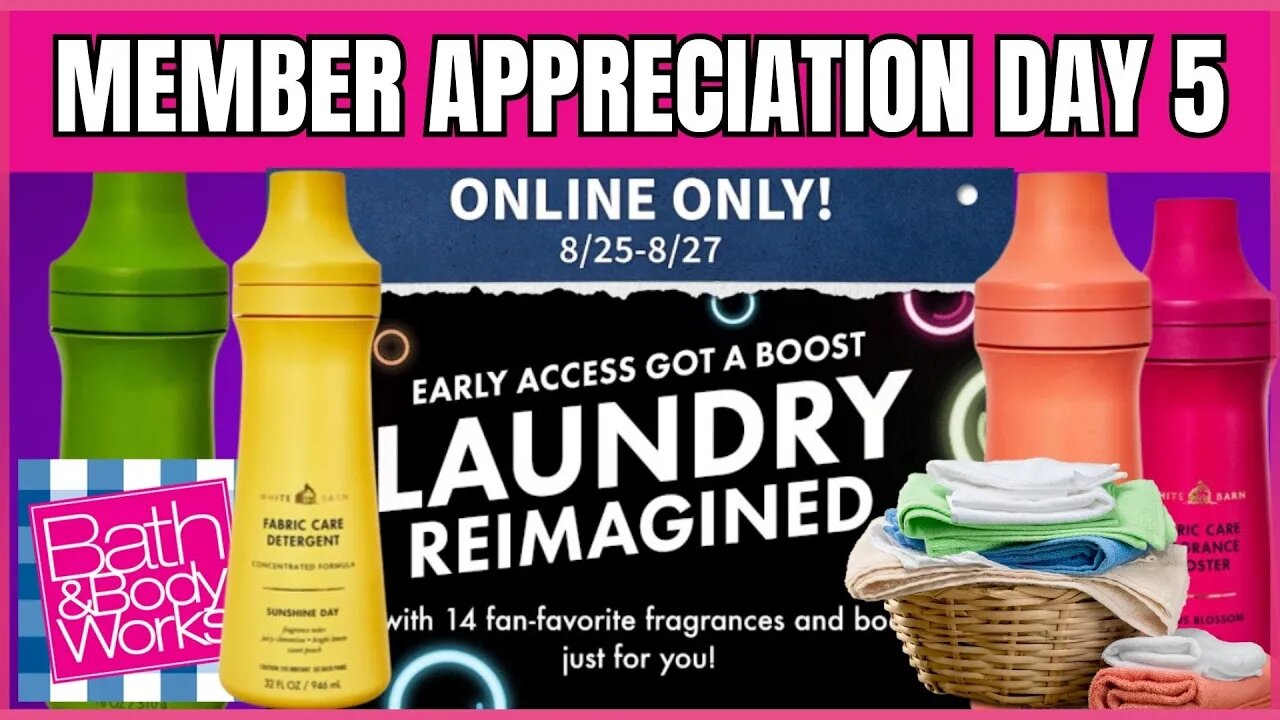 MEMBER APPRECIATON DAY 5 | LAUNDRY BOOSTERS | Bath & Body Works | #bathandbodyworks