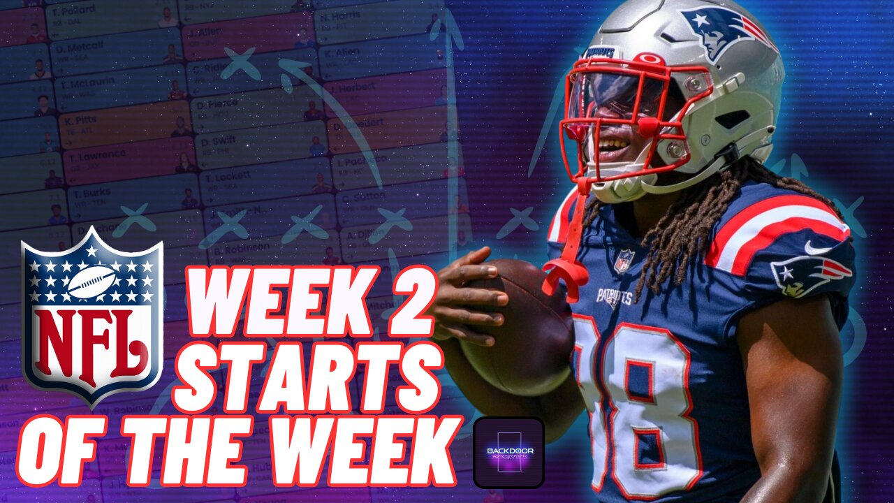 🏈 #NFL WEEK 2 | Fantasy Football Starts of the Week | News | Bills v Dolphins Preview