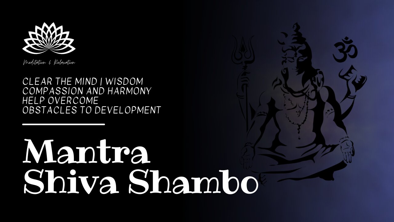 🕉️ Shiva Shambo Mantra 🔱 8D 🎧 Clear the mind - Help overcome obstacles to development