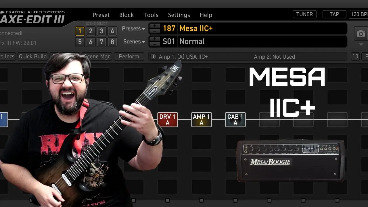 Amps of The Axe Fx III: Mesa IIC+