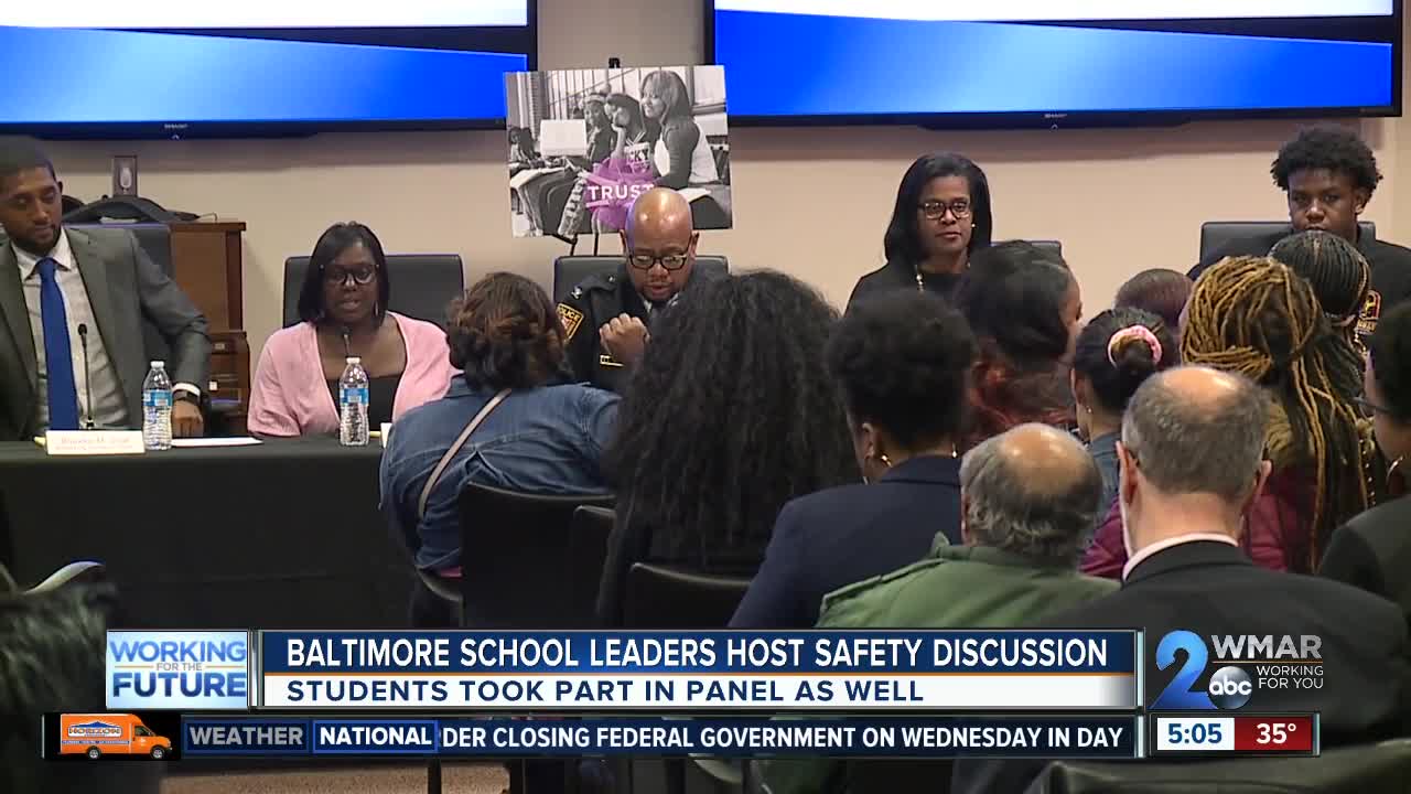 Discussing violence in city schools