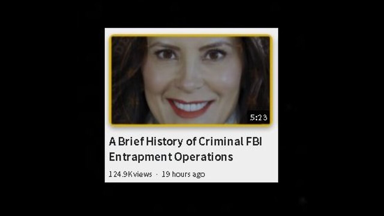 Greg Reese: A Brief History of Criminal FBI Entrapment 'Operations'! [13.04.2022]