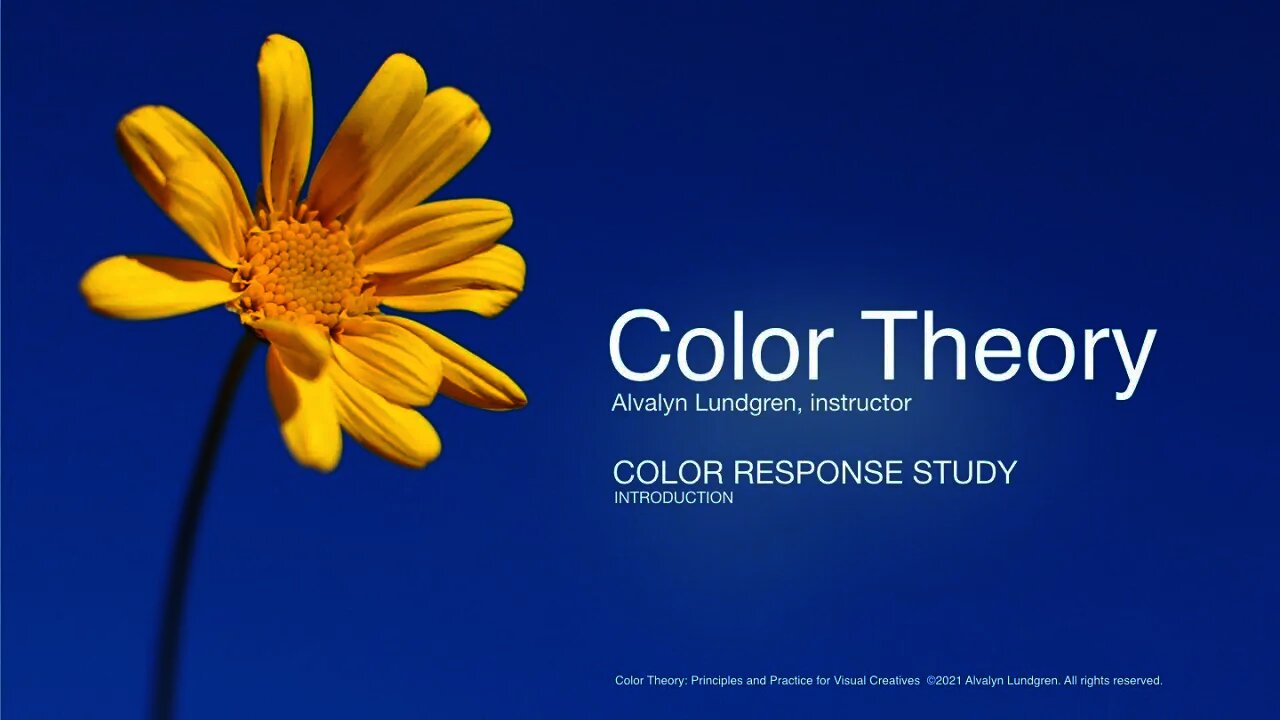 Color Theory Principles and Practice: Color Response Assignment Introduction