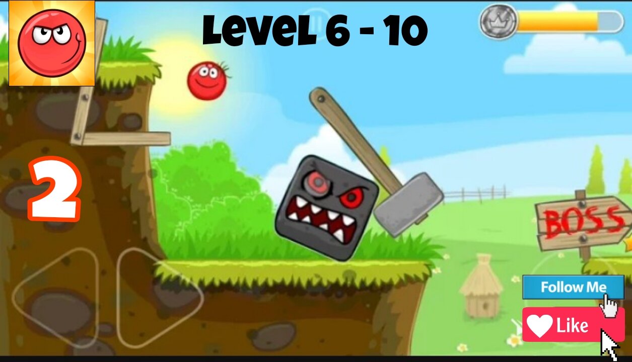 Red Ball 4 - Gameplay Walkthrough Part 2-Levels 6-10 (iOS, Android)